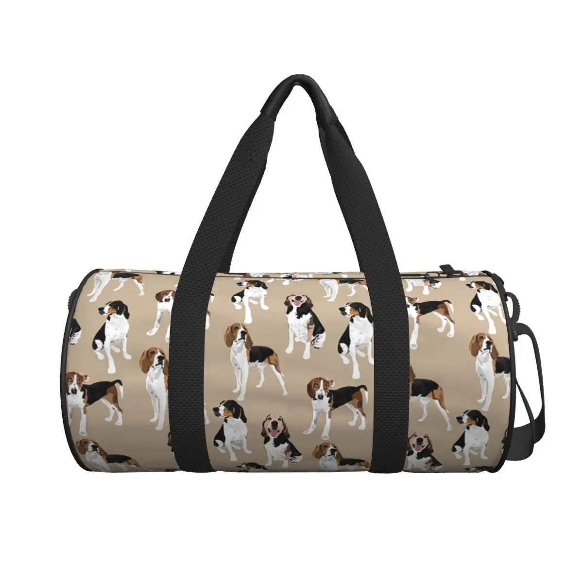 

Treeing Walker Coonhound On Tan Большая спортивная сумка Водонепроницаемая дорожная сумка Сумки для фитнеса