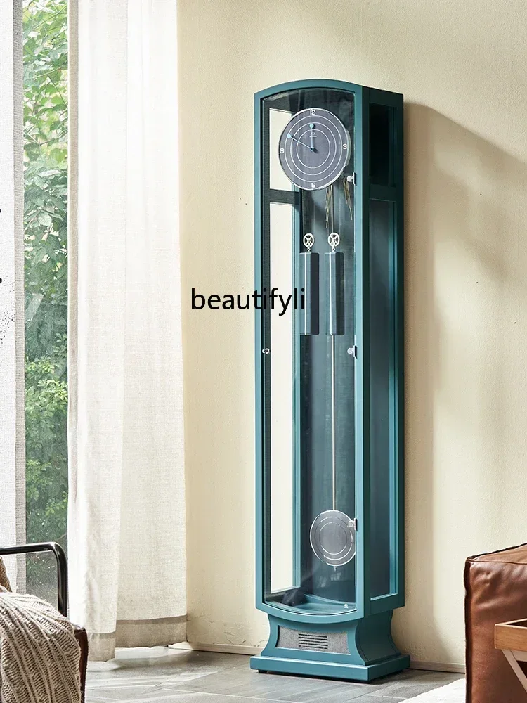 

VThe Grandfather Clock Clock Living Room Home Smart Music Time-Reporting Clock Decoration Ornaments Vertical Bell