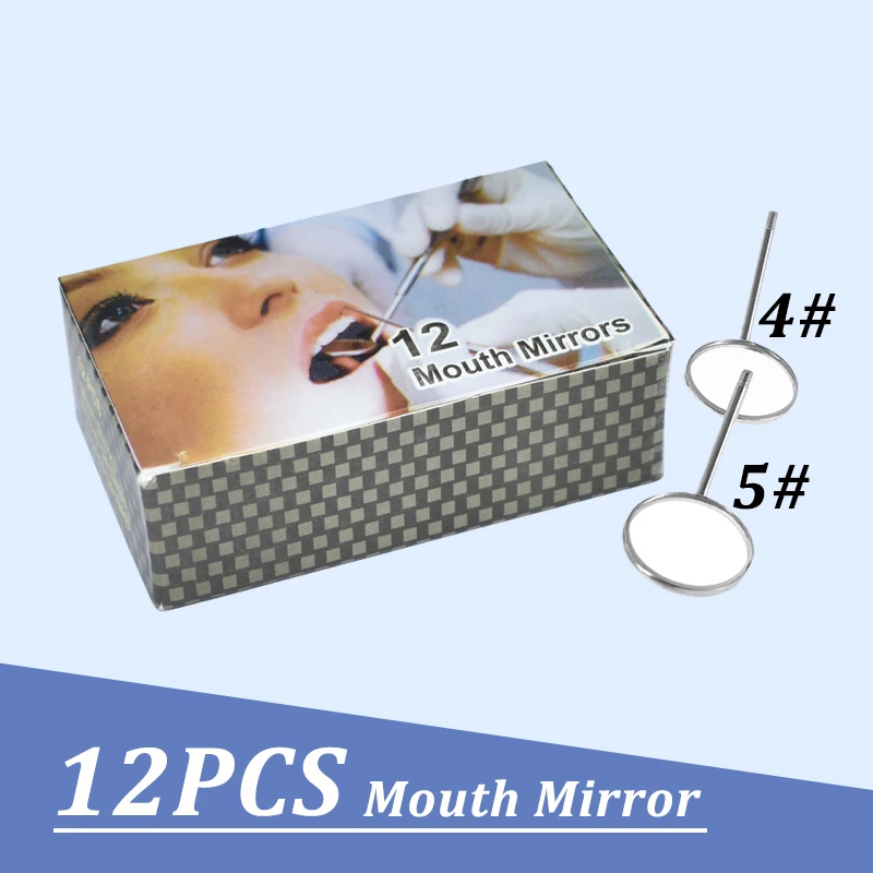 Dental Mouth Mirror Reflector Dental Mouth Mirror Oral Care Mouth Mirror Handle Dental Tools 4#/5#