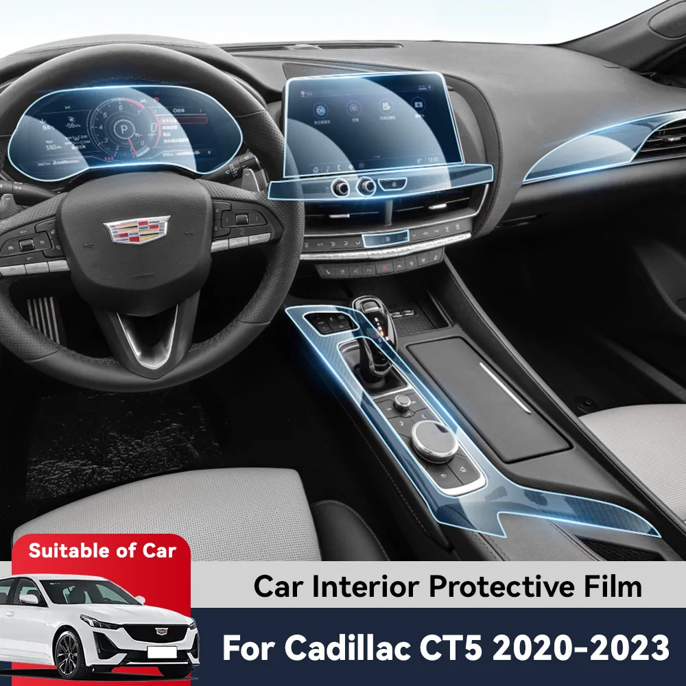 

Auto Central Control Screen TPU Navigation Anti Scratch interior Protection Film GPS Navigation For Cadillac CT5 2020-2023