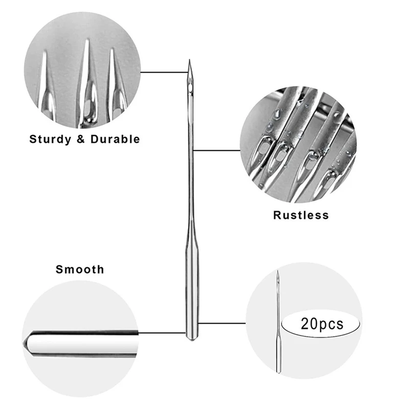 Sewing Machine Needles Jeans Universal Regular Point Sewing Needles Ball Point Head For Home Sewing Machine Supply Durable