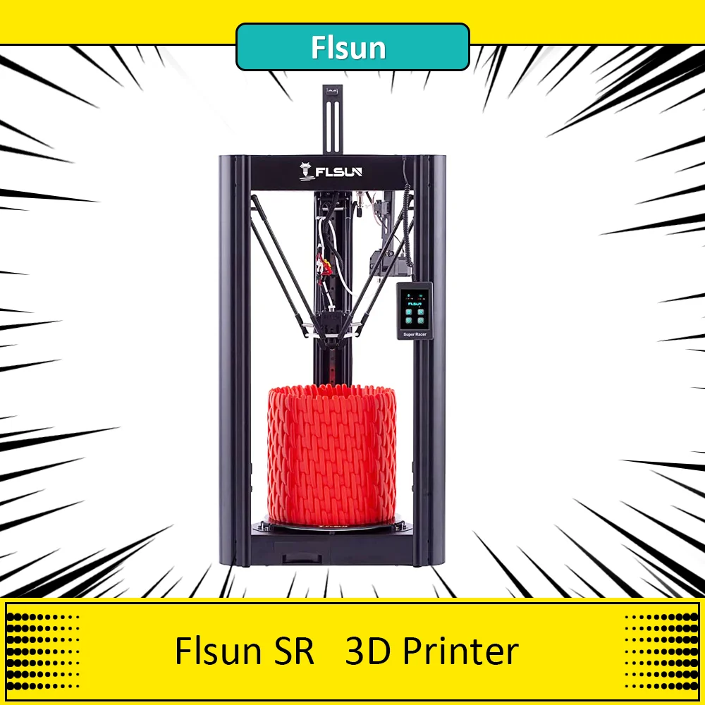 FLSUN SR 3D Printer TMC2209 Silent Driver Handheld Capacitive Screen 32-Bit Processor Linear Trac High Speed