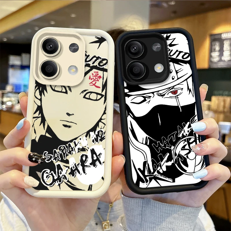 New N-NARUTO Phone Case for Redmi Note 13 12 Pro Plus 5G Note 13 12 11 10 Pro 12C 10C 9C A2 A1 Non-Slip Soft Phone Back Covers