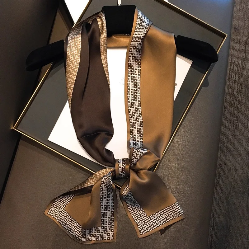 elegant-retro-greek-key-pattern-silk-feeling-scarf-soft-satin-neck-scarves-multi-use-headband-hair-wrap-fashion-accessories-gift