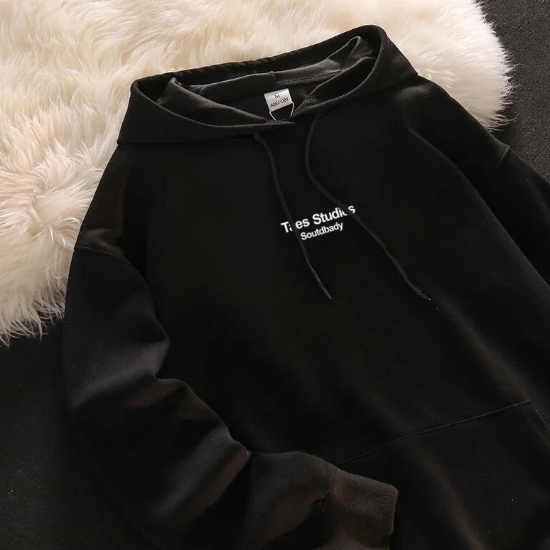 هوديس مقنعين المتضخم النساء متعدد جيب ديكور ملابس خارجية الجنس التدرج الكلاسيكية متعدد الألوان أربعة مواسم كول اصطف شيك Ins