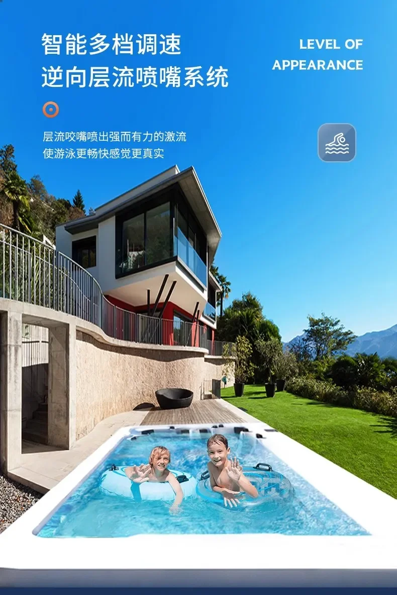 Infinite constant temperature home villa and homestay, acrylic intelligent finished swimming pool, hot spring soaking pool