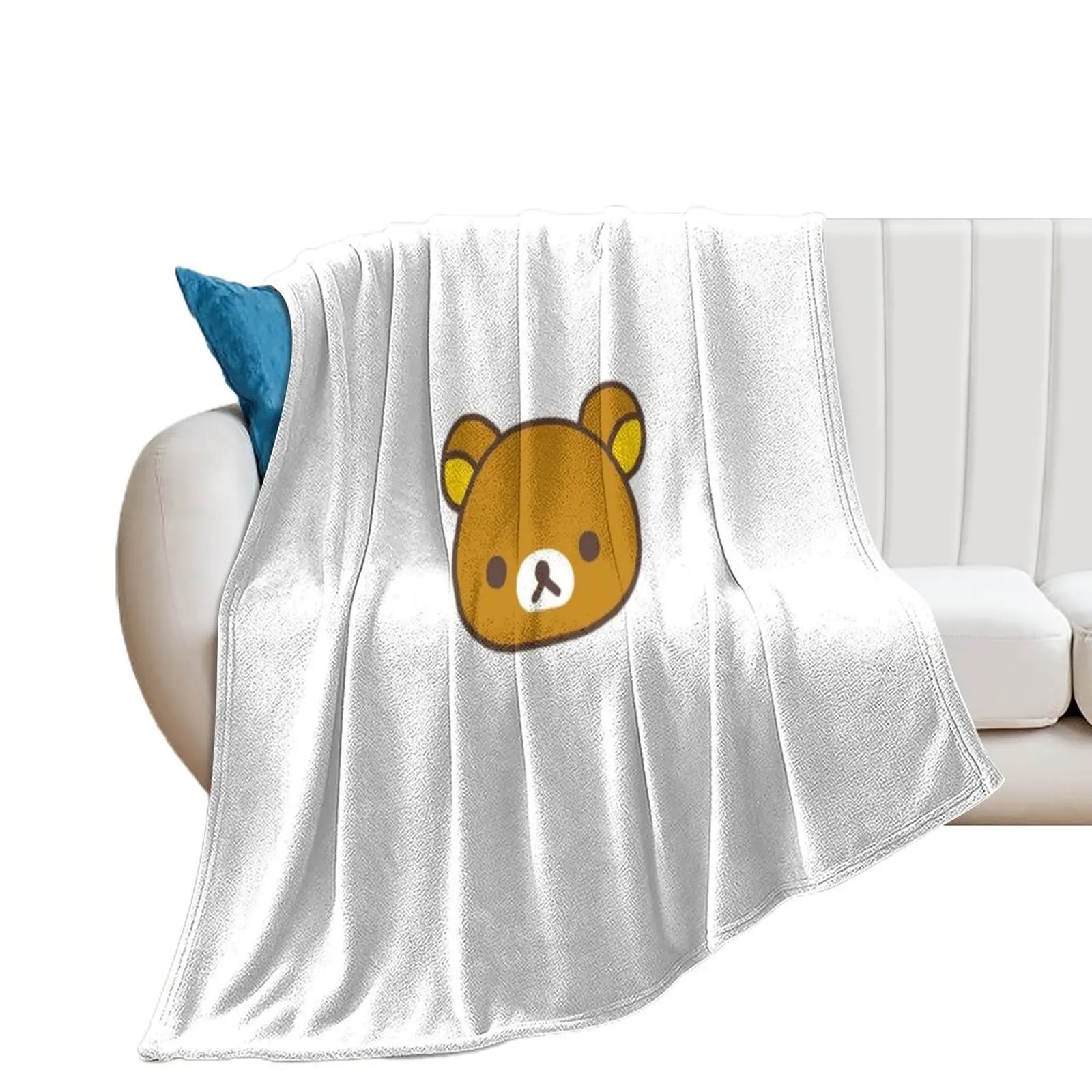 

Rilakkuma Bear Throw Blanket Shaggy Cute Flannel sofa bed Blankets