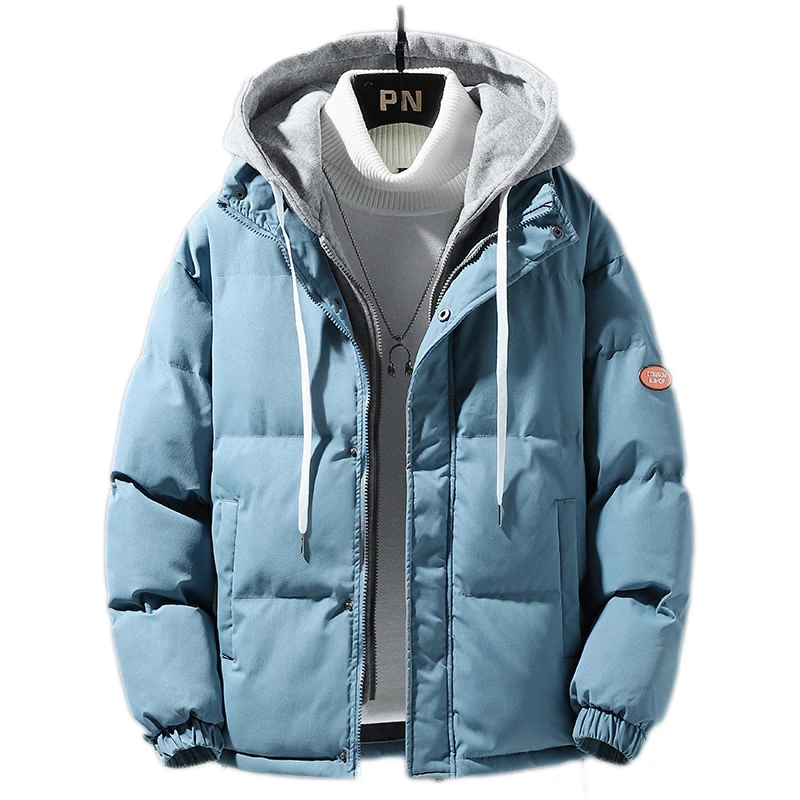 Men's Windbreaker Parka Coat Casual Windproof Autumn Winter Warm Outdoor Fashion Male Jacket Streetwear Cardigan Overcoat 4XL