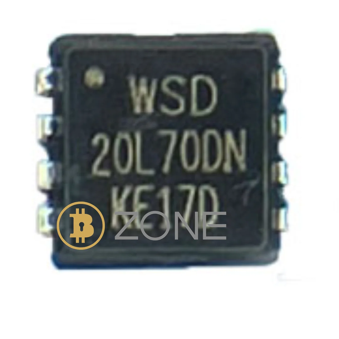 O Fransistor Reparação Asic Chip, MOSFET Diodo Triode, WSD20L70DN DFN3X3-8