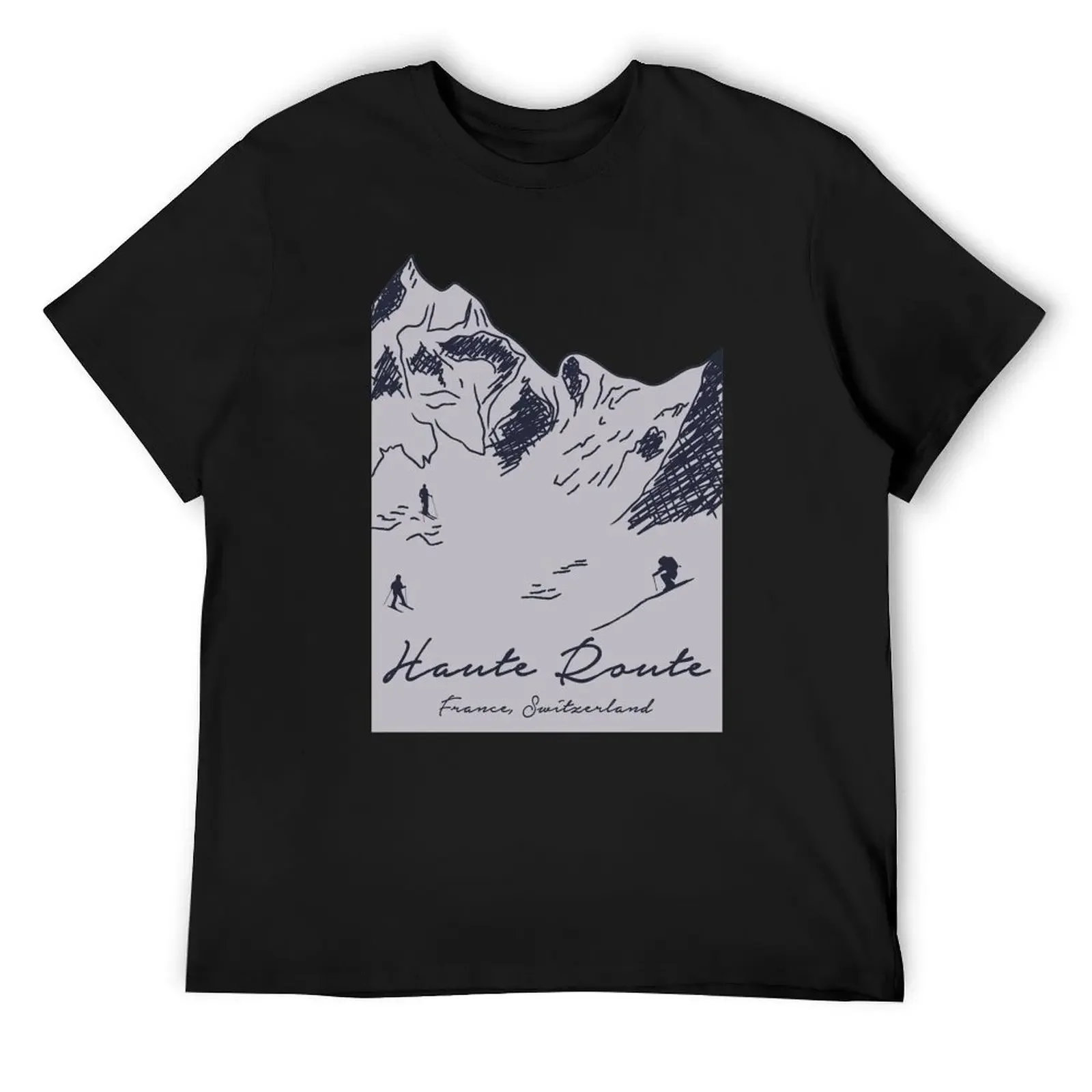 

Haute Route – France, Switzerland T-Shirt summer clothes vintage anime shirt graphic shirts blue lock designer t shirt men