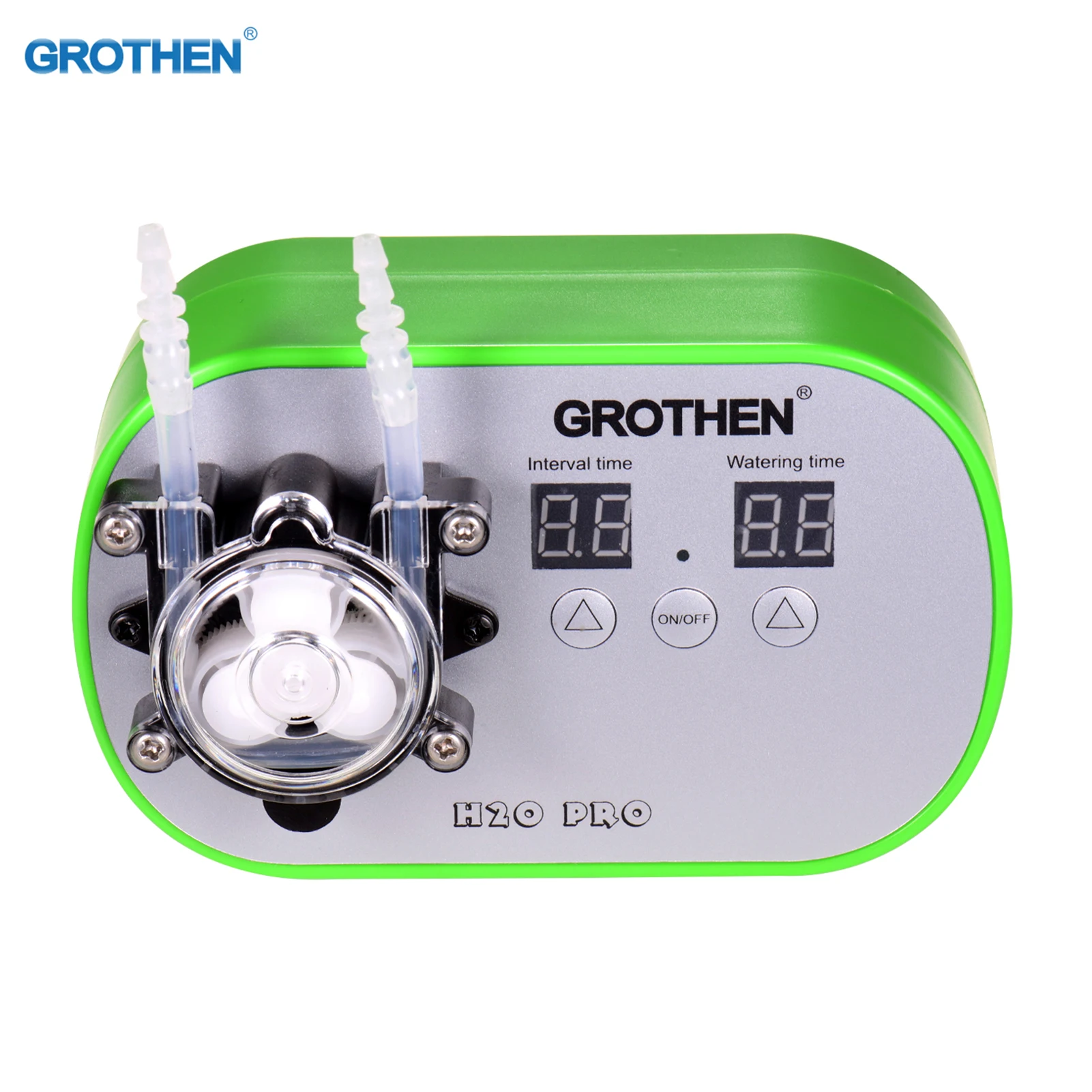 GROTHEN Timed Dosing Peristaltic Pump Metering Pump Smart Watering Device Amount Timing Control with 5 Meter Hose 160ml/min