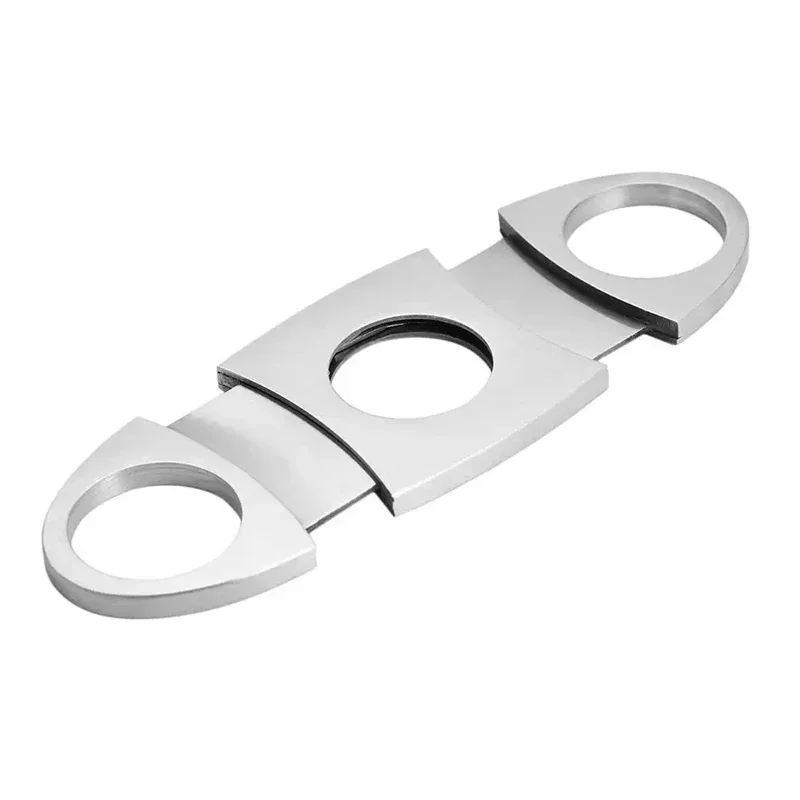 Stainless Steel Cigar Cutter Smoke Accessories Gift for Man Cigarette Case Tuxedo Guillotine Cutters Knife Luxury Set Scissors