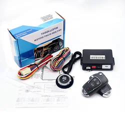 universal car alarm central lock Keyless access start system anti-theft Engine lock car immobilizer remote Start stop button