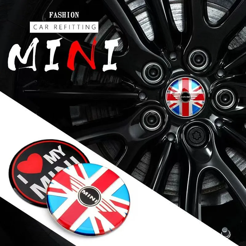 

4pcs 52mm Epoxy Car Wheel Center Hub Cap Badge Emblem Sticker Auto Styling For Mini Cooper R50 R53 R55 R56 R60 F55 F56 S One JCW