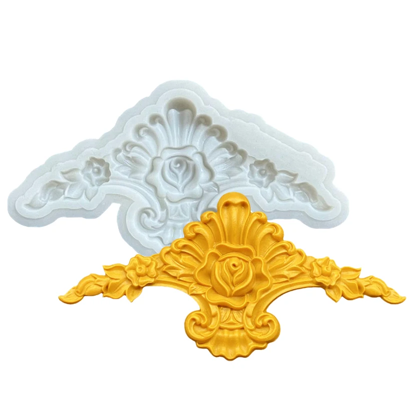 Blume Relief Border Silikon Form Sugar Cupcake Backform Fondant Kuchen Dekorieren Werkzeuge – Detail 6