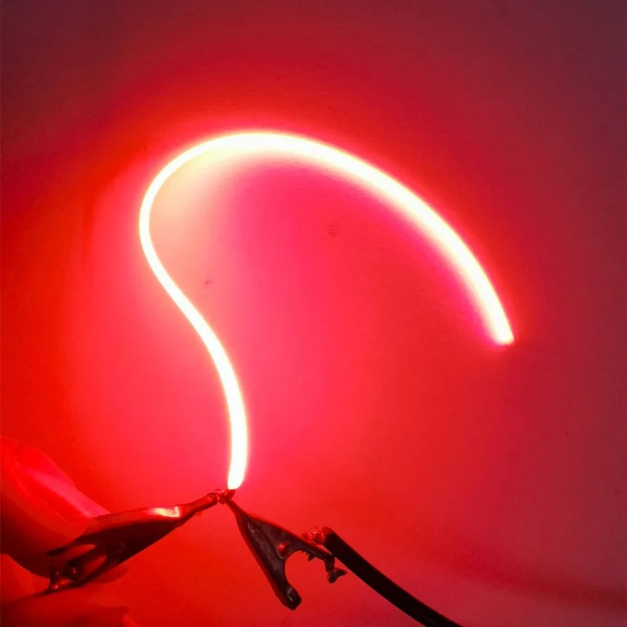 LED Hetzelfde Einde Filament Flexibele Ultra Slanke 3V Spiraal Lamp Filament Retro Edison Gloeilamp Onderdelen Diode Verlichting strip Decoratie - afbeelding 1