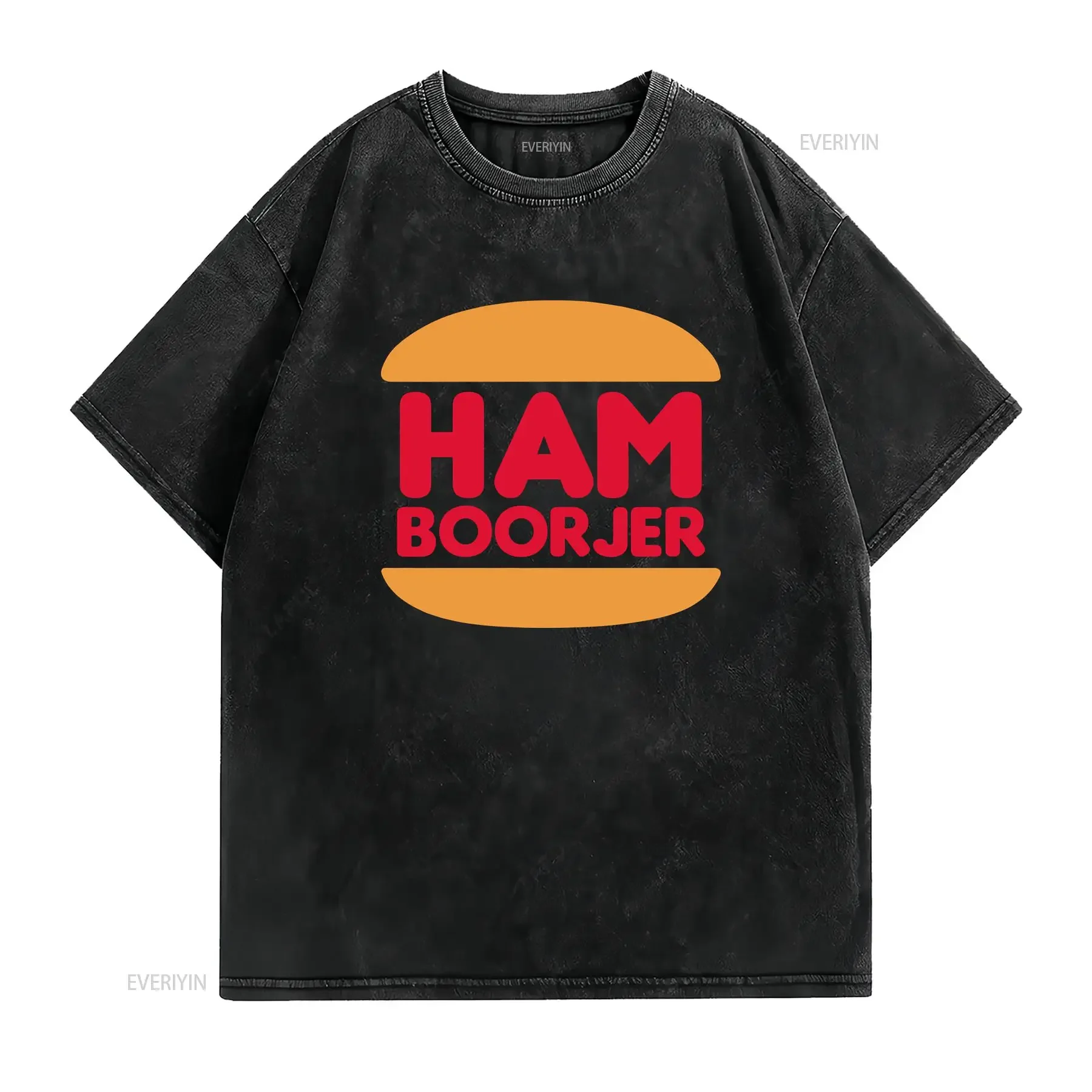 Filipino T Shirt Ham Boorjer Premium Men's Funny Clothing Pinoy Pinay Phillippines Accent Burger King Parody vintage Washed
