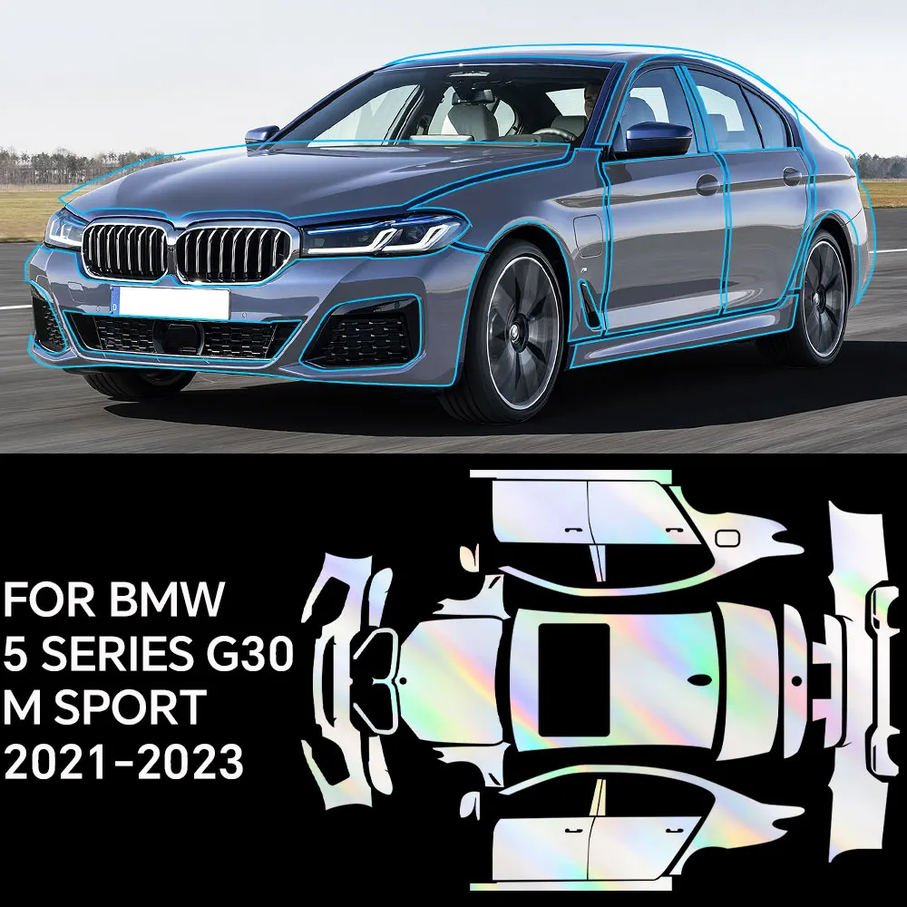 

Custom Precut For BMW5 SeriesG30M 2021-2023 Full Vehicle Clear Bra PPF Paint Protection Film TPU Transparent Anti Scratch