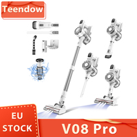 Teendow V08 Pro 6-in-1 Cordless Vacuum Cleaner, 25kPa Powerful Suction, Replaceable 2200mAh Battery, 5-Stage Filtration System