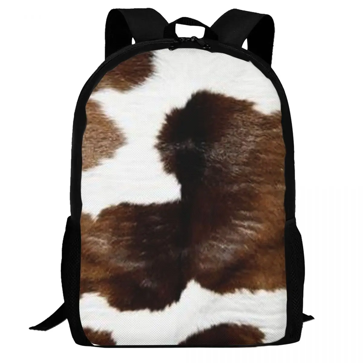 

Rustic Ranch Cow Print Backpack Daypack Large Capacity Boys Girls BookBag School Bag Shoulder Bags for Men Women