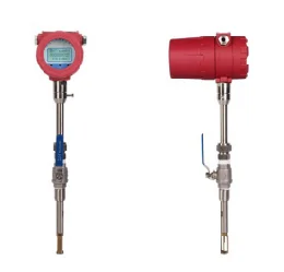 Insert type digital display gas air thermal mass flow meter with 4-20mA output