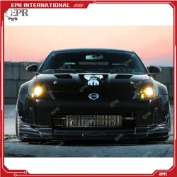 For Nissan 350Z (2003-2006) Early Carbon Fiber Front Bumper Lip Body Kit Car Styling Car Tuning Part For 350Z C West Front Lip