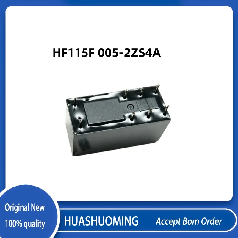 10PCS/Lot  HF115F 005-2ZS4A  HF115F 012-2ZS4A  HF115F 024-2ZS4A 8A 8PIN
