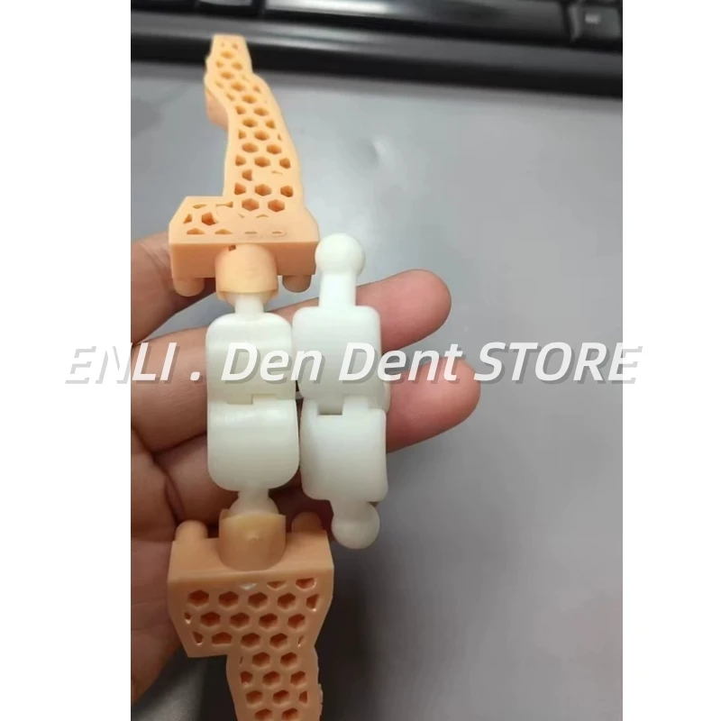 50 PCS Disposable 3D Articulator Plastic Single-use Articulators Dental Lab