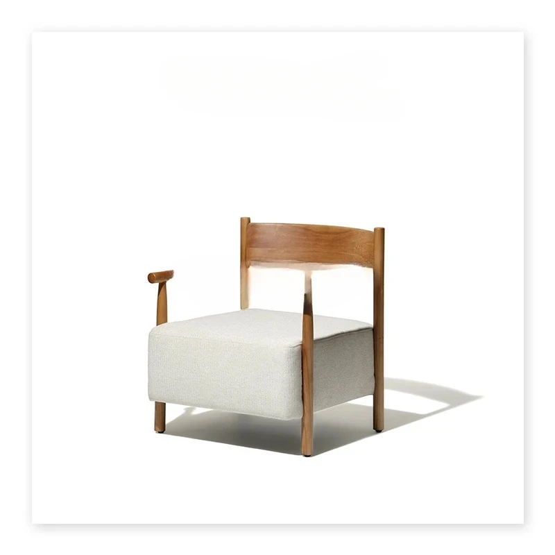 

Стул для отдыха/ретро подлокотник, толстая подушка, спинка из массива дерева, низкий стул