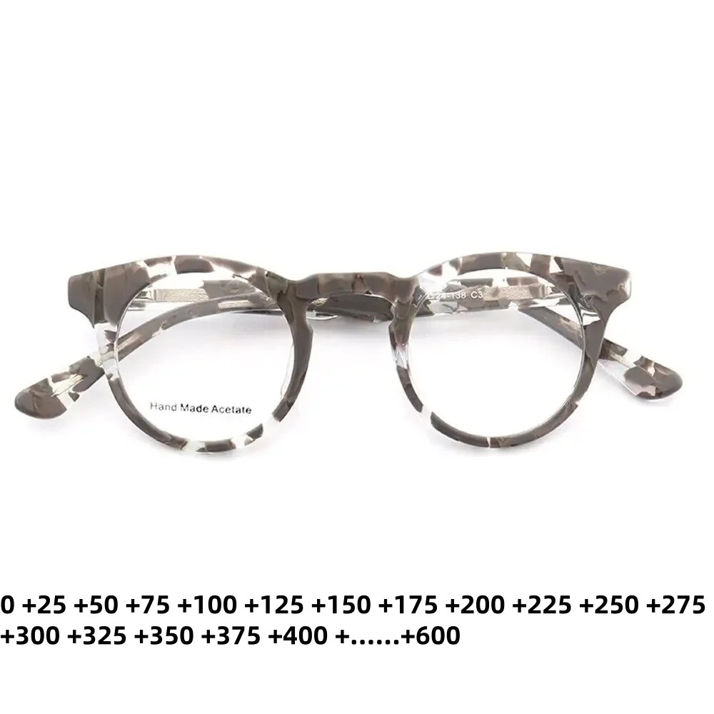 

Vintage Women Oval Acetate Reading Glasses Frame Men Optical Prescription Eyeglasses Frame