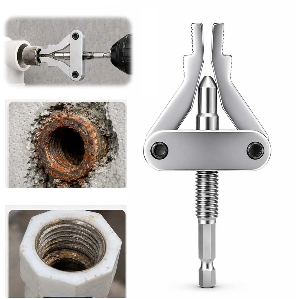 Broken Screw Extractor 20 25 32mm Pipe Remover Tool Hex Shank For PPR PVC Plastic Faucet Repair With For Impact Drill Bit