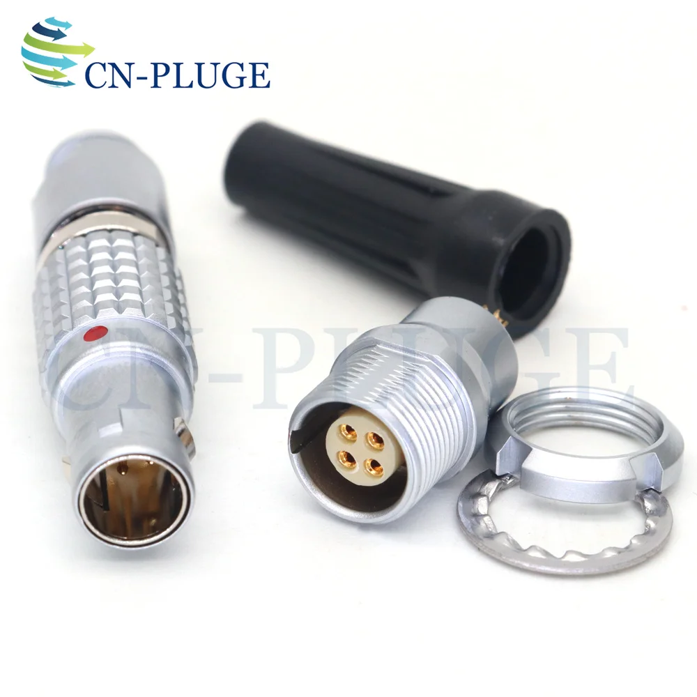 0B FGG 4-pin Connector M09 EEG Socket, Aviation Connector Can be used for ARRI WCU-4 Motor LBUS Cable