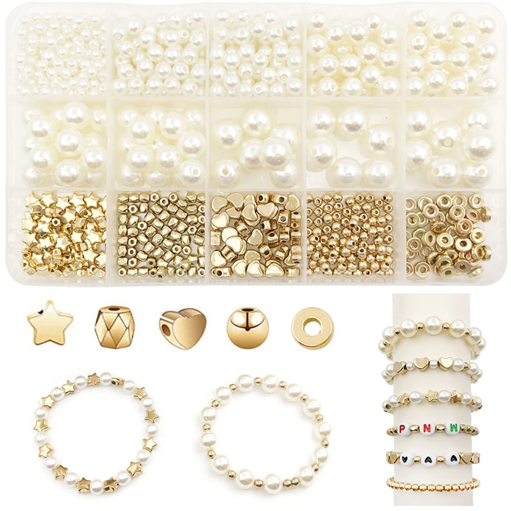 Fashion Simple Bead Kits Stylish Beaded Bracelets Making Accessories For Home Deecorations