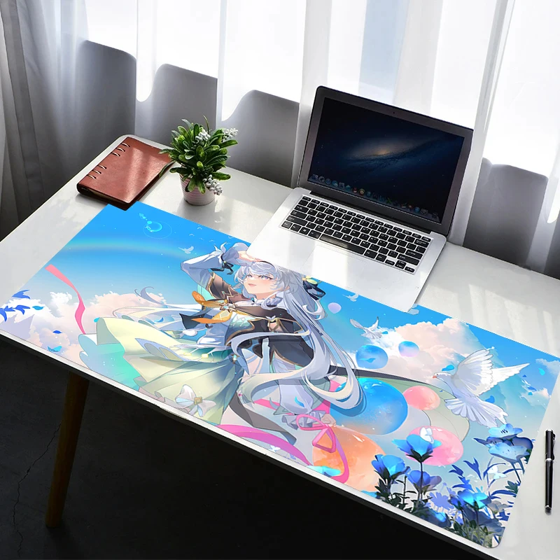 Mouse Pad Computer Gaming Accessories HD Mousepad Rubber Extended Desk Mat Laptop H-honkai Star Rail Firefly Gamer Keyboard Pad