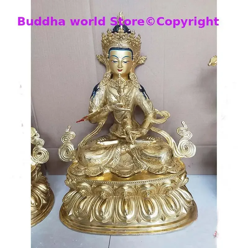 60CM Huge large Tibetan Buddhism home temple Patron saint gilding Vajrasattva Vajra Buddha statue bless Safety Health luck