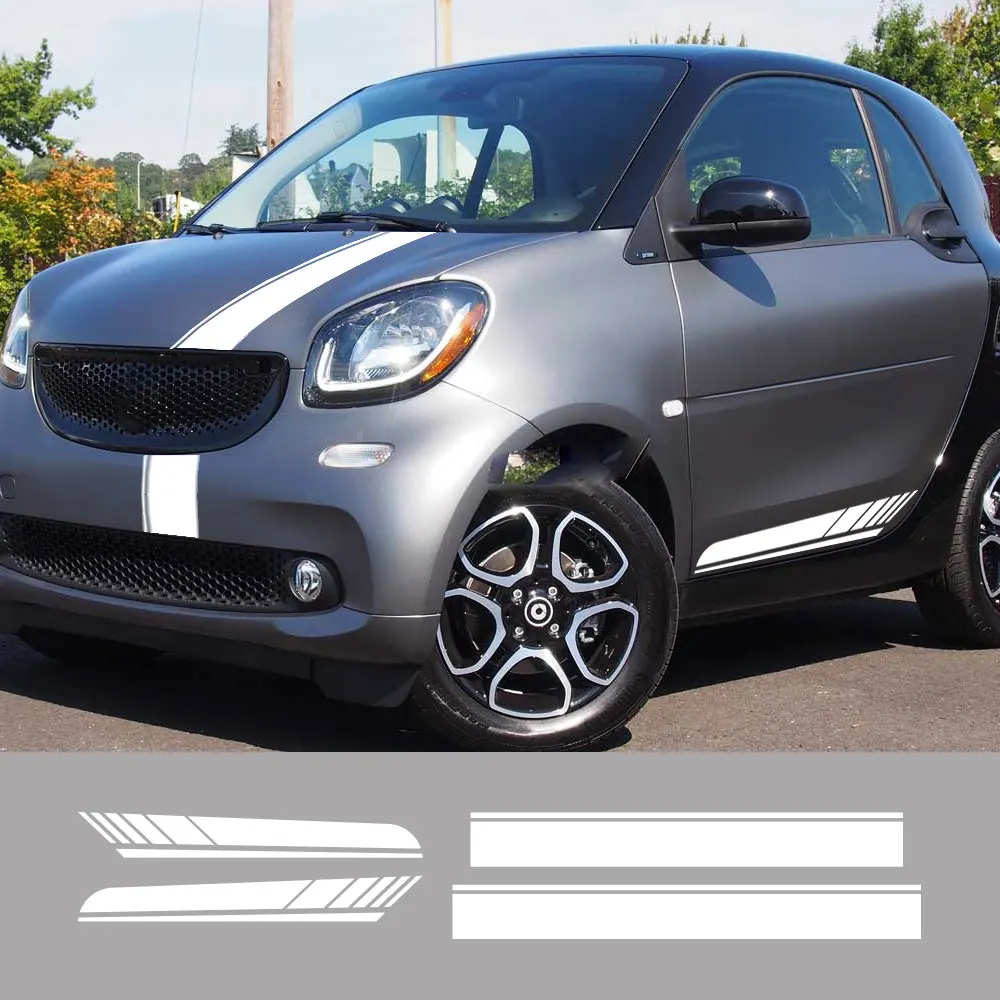 Pegatinas de coche para Mercedes Benz Smart Forease Fortwo Fourjoy Forspeed, gráficos, rayas, estilo, calcomanías de vinilo, accesorios de sintonización automática