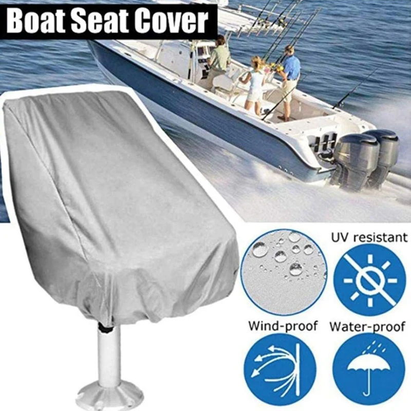 Funda impermeable para asiento de barco, cubierta protectora para silla, pontón para exteriores, Capitán, Banco de barco, 4 unidades