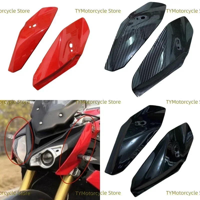 

Head Side Panel Upper Front Headlight Nose Turn Signal Fairing Fit For BMW S1000R S1000 R 2014 2015 2016 2017-2020