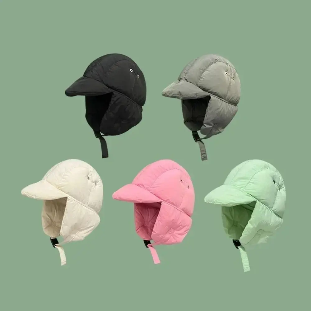 Korean Version Ear Protection Flying Hats Thickened Lightweight Skiing Bomber Hat Windproof Warm Cap Men