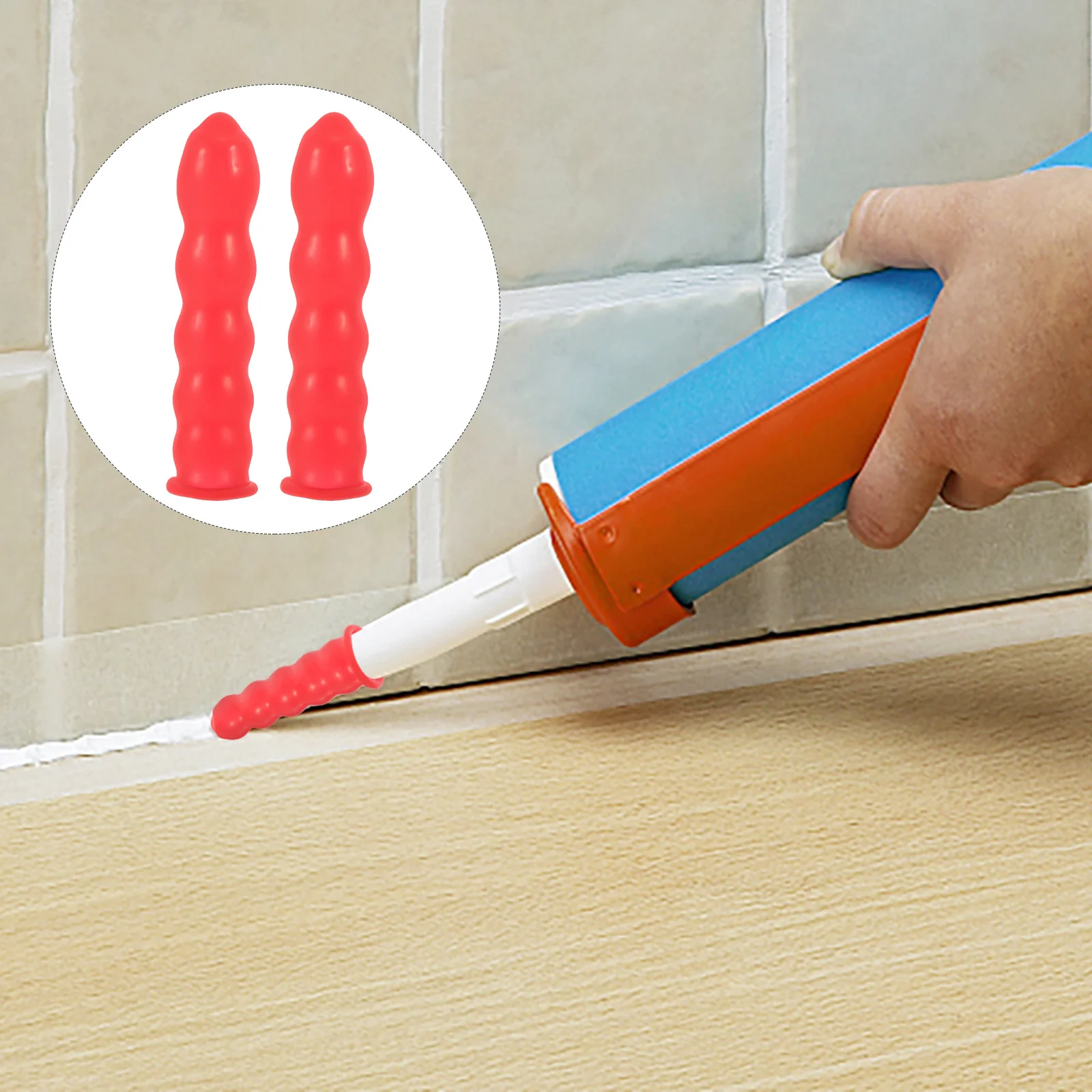 

20Pcs Caulking Tube Sealer Caps Reusable Latex Anti-Leak Sleeve Sealing Open Caulking Tube Tip Covers for DIY Home Repair