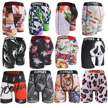 Ropa interior sexi para hombre Boxershorts moda hombre calzoncillos bragas estampado hombres ropa interior