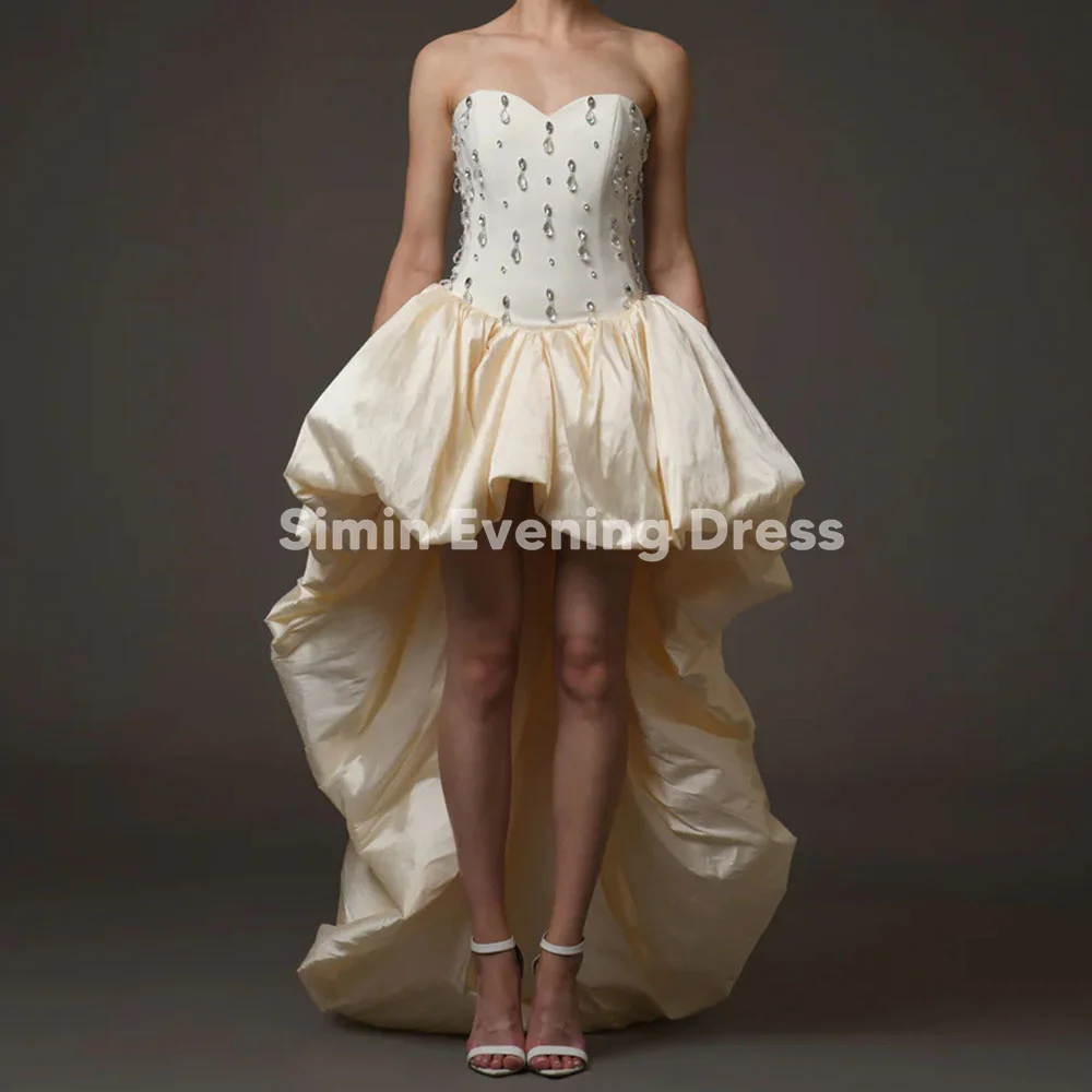 

Simin Women's Fashion Strapless Beaded Cacktail Prom Dresses With Sleeveless Mini-Length Formal Elegant Evening Dresses 2025