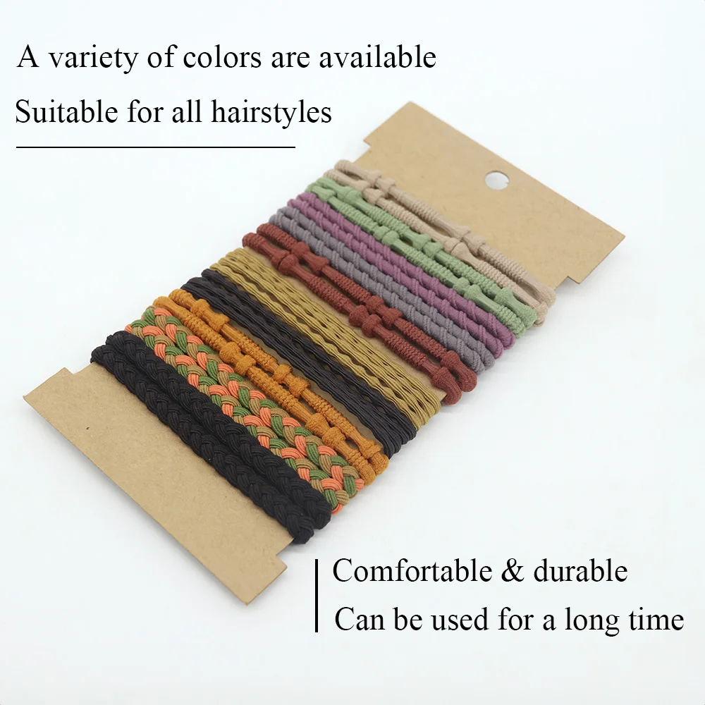 Boho Hair Ties Bracelets for Women, 24PCS Hair Tie BraceletsBoho Hair Accessories 10 Colors Hair Ties No Damage for Th