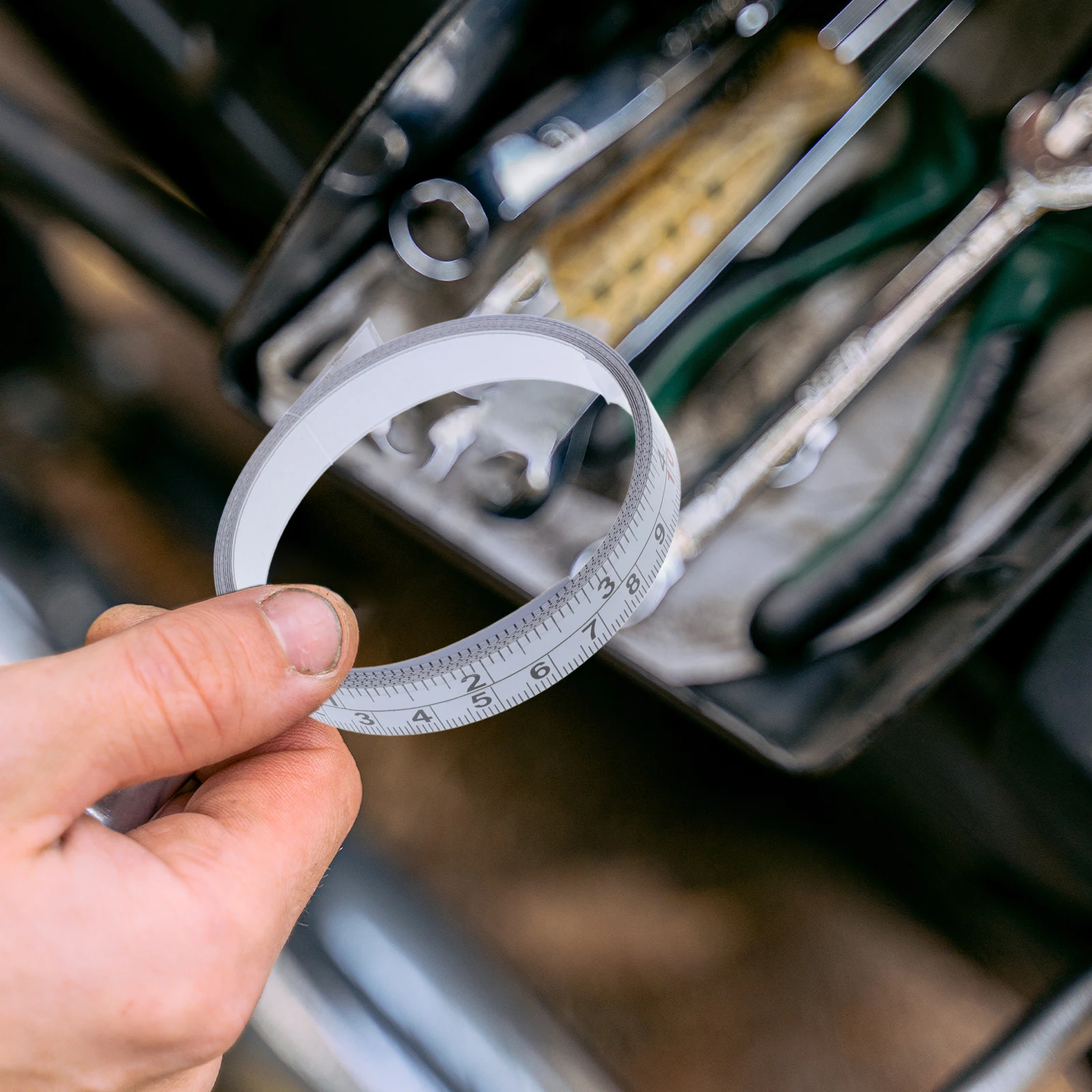 Self-Adhesive Tape 150Cm Steel Measuring Tool Metric Imperial Scale Yellow Sticky Ruler For Woodworking Workbench Table Saw