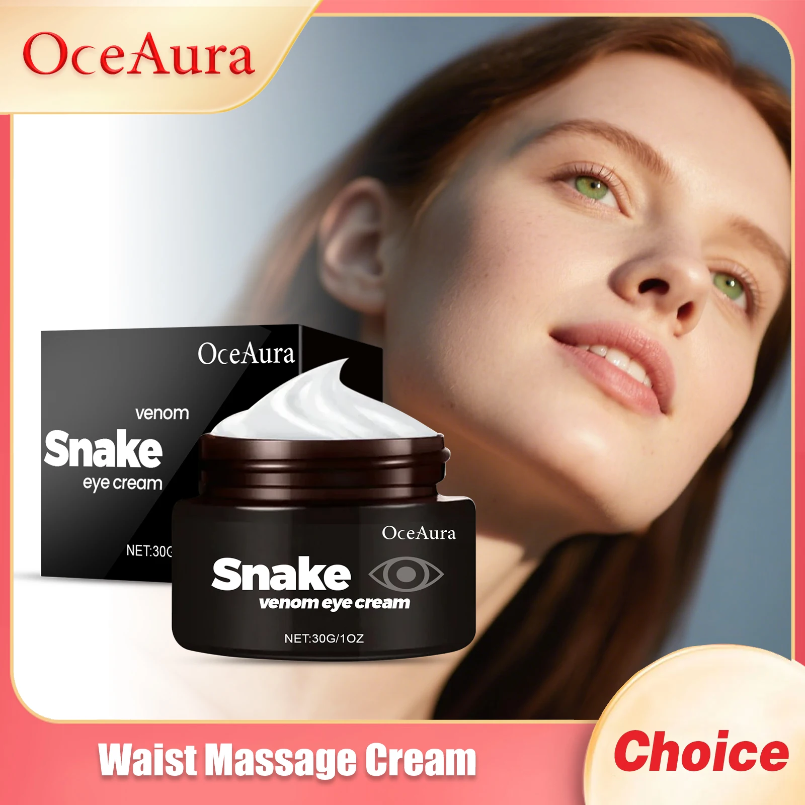 OCEAURA Eye Nourish Cream Deep Moisturize Reduce Fine Lines Enhance Elasticity Eliminate Dark Circles Eye W-rinkle Removal Cream