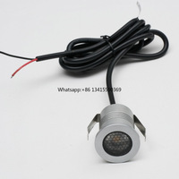 T-006 IP65 DC24V 1W 5W Outdoor Garden Recessed Deck Floor Stairs Wall Terrace Aluminum LED Landscape Light for Ground
