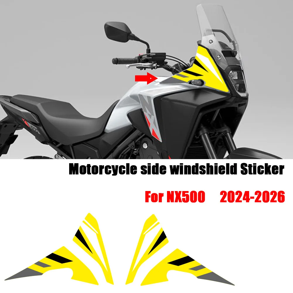 NX500 Motorcycle Side windshield Decorative Stickers 2024+ For NX500 Waterproof Sticker scratch-resistant Decals accessories
