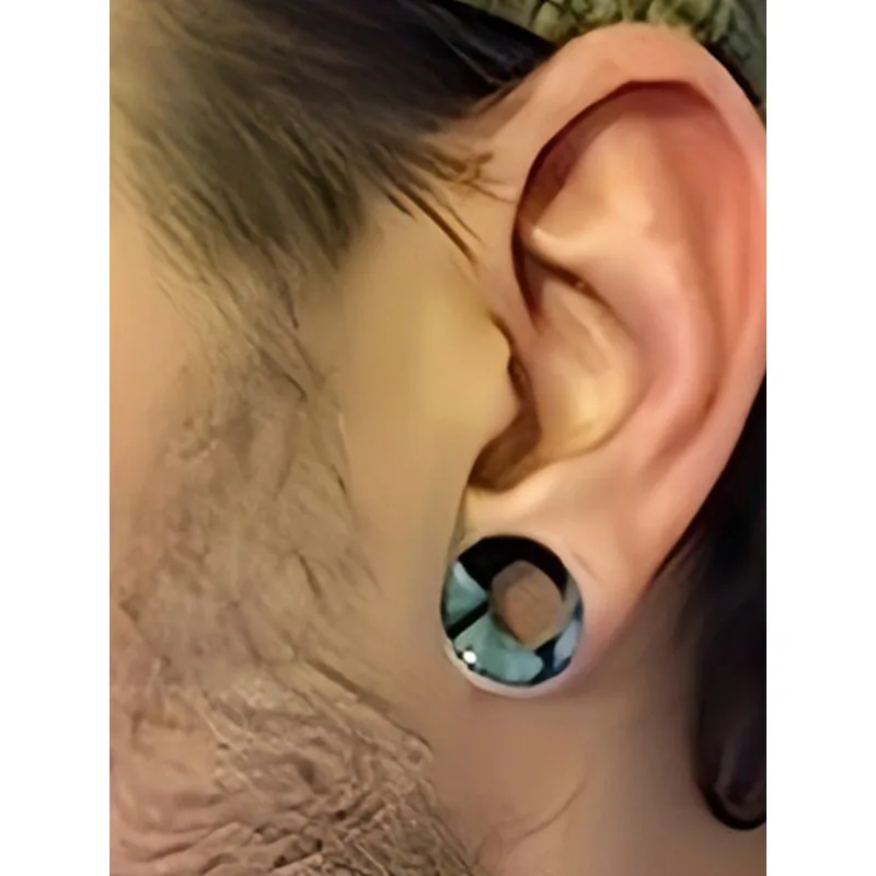 24-teiliges Ohr-Expander-Ohrdehner-Ohrdehner-Set aus Acryl-Kunststoff, mehrere Farben erhältlich, 6 mm/8 mm/10 mm/12 mm Körperpiercing – Detail 2