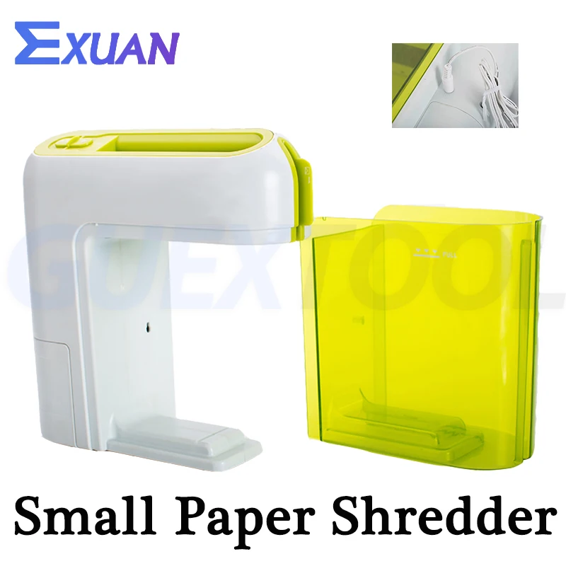 Mini Electric Paper Shredder Confidential Document Smashing Machine Household Paper Cutter Portable Letter Opener Office Supplie