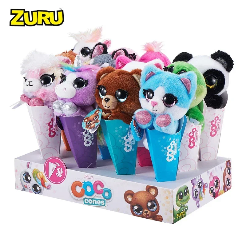 New Surprise Doll Coco Surprise Fantasy Series  By ZURU Animal Plush Toys with Baby Collectible In Cone  Animal Toy for Girls